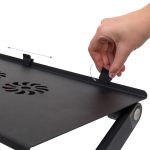 Suport pentru laptop, cu ventilator USB, reglabil pe inaltime, mousepad, 47 x 58 x 27 cm - imagine 3