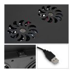 Suport pentru laptop, cu ventilator USB, reglabil pe inaltime, mousepad, 47 x 58 x 27 cm - imagine 4