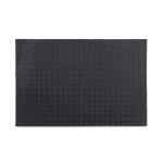 Covoras intrare Relaxdays, model-66, cauciuc, Negru, 60 x 40 x 0.5 cm