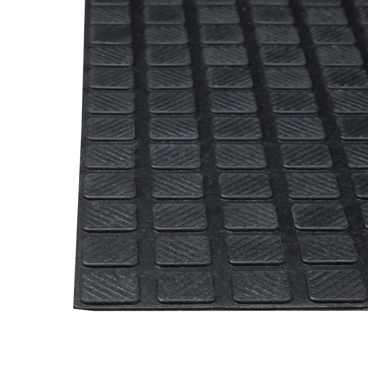 Covoras intrare Relaxdays, model-66, cauciuc, Negru, 60 x 40 x 0.5 cm - imagine 5