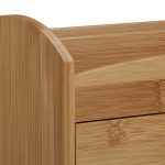 Organizator pentru birou, 4 compartimente, cu sertar detasabil, bambus, 11 x 27,5 x 15 cm - imagine 7