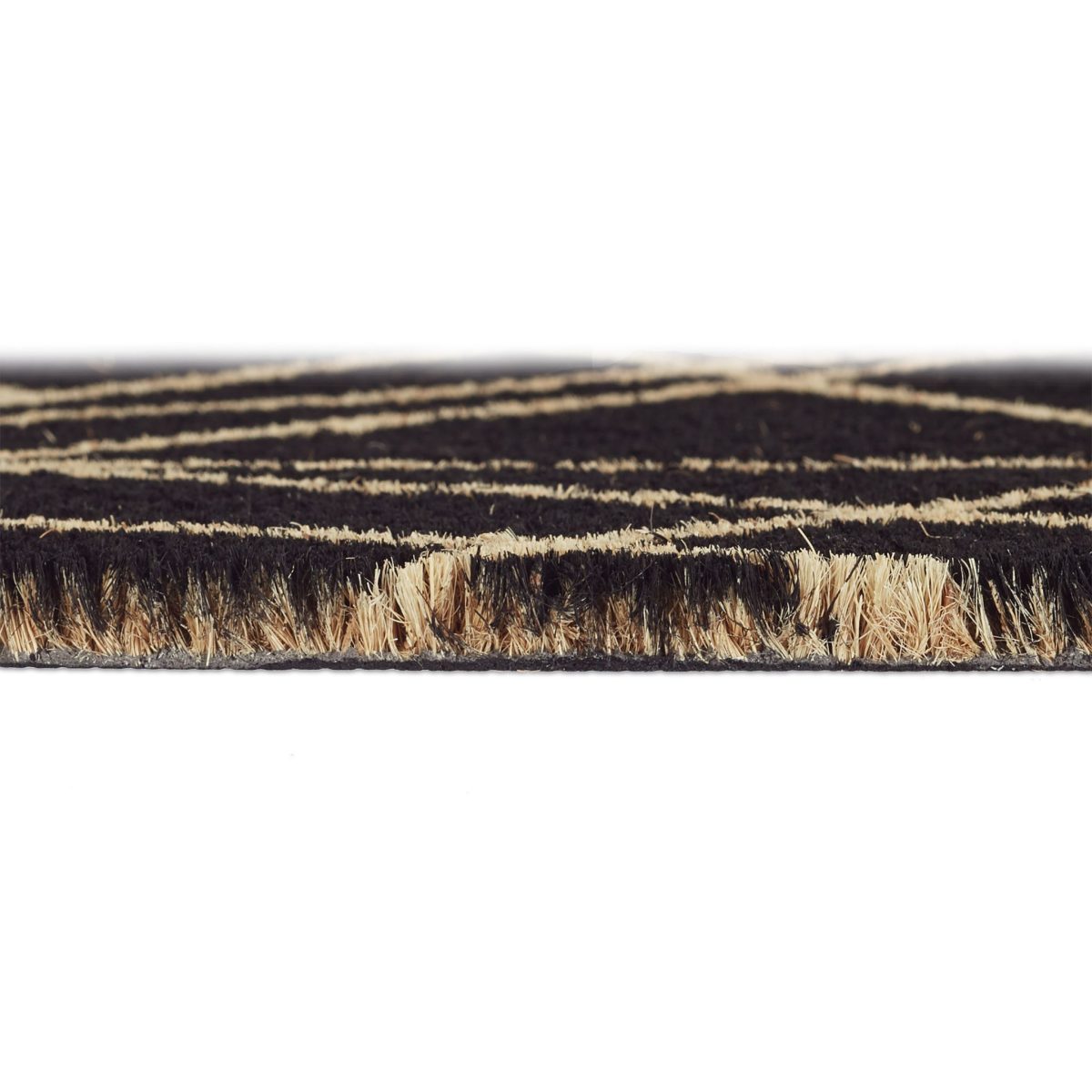 Covoras intrare Relaxdays, model-69, fibre de cocos, Negru, 60 x 40 x 1.5 cm - imagine 6