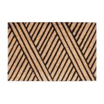 Covoras intrare Relaxdays, model-70, fibre de cocos, maro, 60 x 40 x 1.5 cm