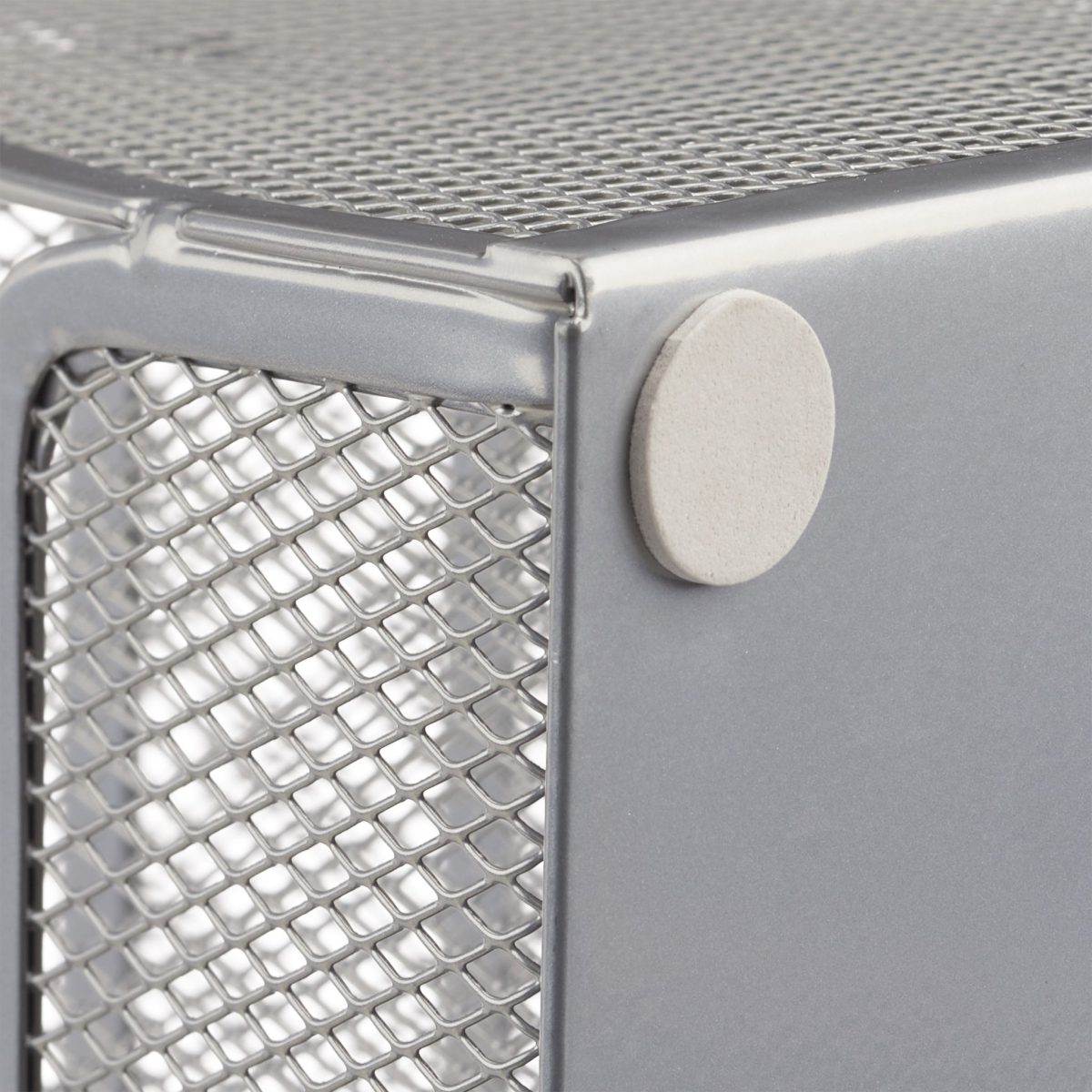 Organizator metalic pentru birou, 6 compartimente, sertar, argintiu, 12,5 x 27,5 x 14 cm - imagine 6