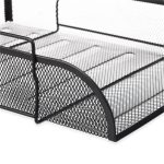 Tava pentru documente, cu manere, metal, negru, 8,5 x 26 x 33,5 cm - imagine 4
