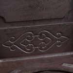 Cismea decorativa de gradina, design vintage antic, aluminiu, maro, 74 x 35,5 x 30 cm - imagine 7