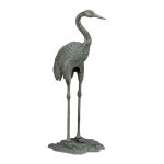 Decoratiune de gradina tip flamingo, 72 x 32 x 22 cm, gri