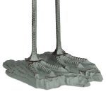 Decoratiune de gradina tip flamingo, 72 x 32 x 22 cm, gri - imagine 6