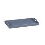 Tava servire din bambus, pliabila, dimensiuni 23 x 60,5 x 30 cm, gri, Relaxdays - imagine 9
