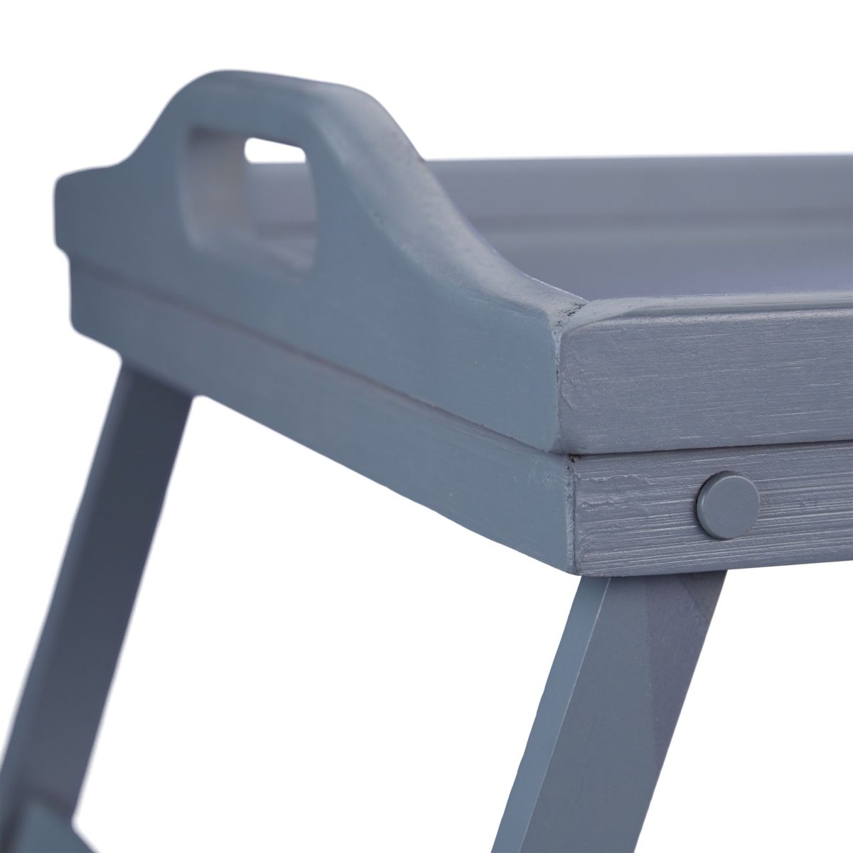 Tava servire din bambus, pliabila, dimensiuni 23 x 60,5 x 30 cm, gri, Relaxdays - imagine 7