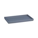 Tava servire din bambus, pliabila, dimensiuni 22 x 63,5 x 31 cm, gri, Relaxdays - imagine 2