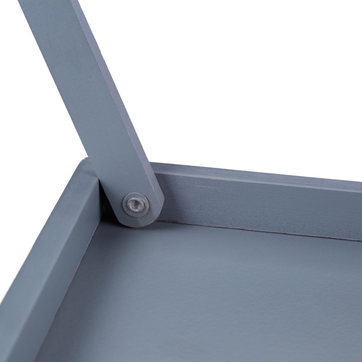 Tava servire din bambus, pliabila, dimensiuni 22 x 63,5 x 31 cm, gri, Relaxdays - imagine 3