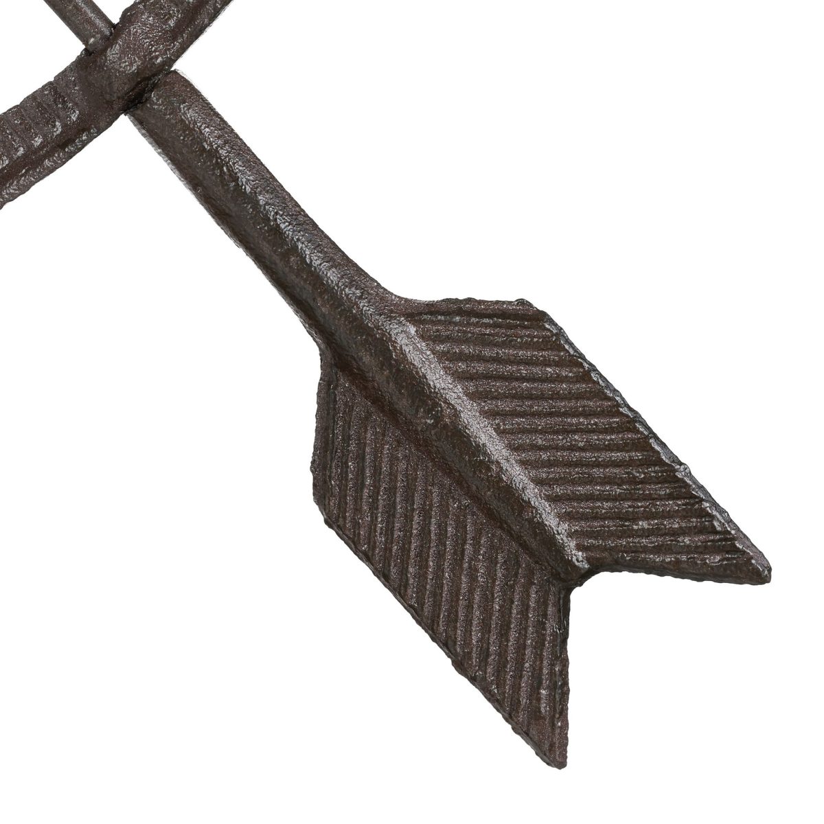 Decoratiune antica de gradina, Cadran Solar, cifre romane 1 - 8 / 6 - 12, 42 x 33,5 x 32 cm, maro - imagine 8