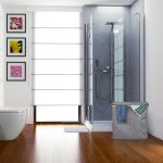 Cos de rufe cu 2 compartimente si capac, Relaxdays, gri, 74 l, 50 x 54 x 33,5 cm - imagine 3