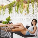 Clopot de vant din bambus, rezistent la intemperii, pentru balcon sau gradina, 72 x 14 cm - imagine 5