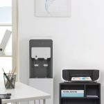 Dulap organizator, suport pentru imprimanta, cu roti, 4 rafturi, din PAL, 49 x 40 x 30 cm - imagine 3