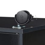 Dulap organizator, suport pentru imprimanta, cu roti, 4 rafturi, din PAL, 49 x 40 x 30 cm - imagine 6