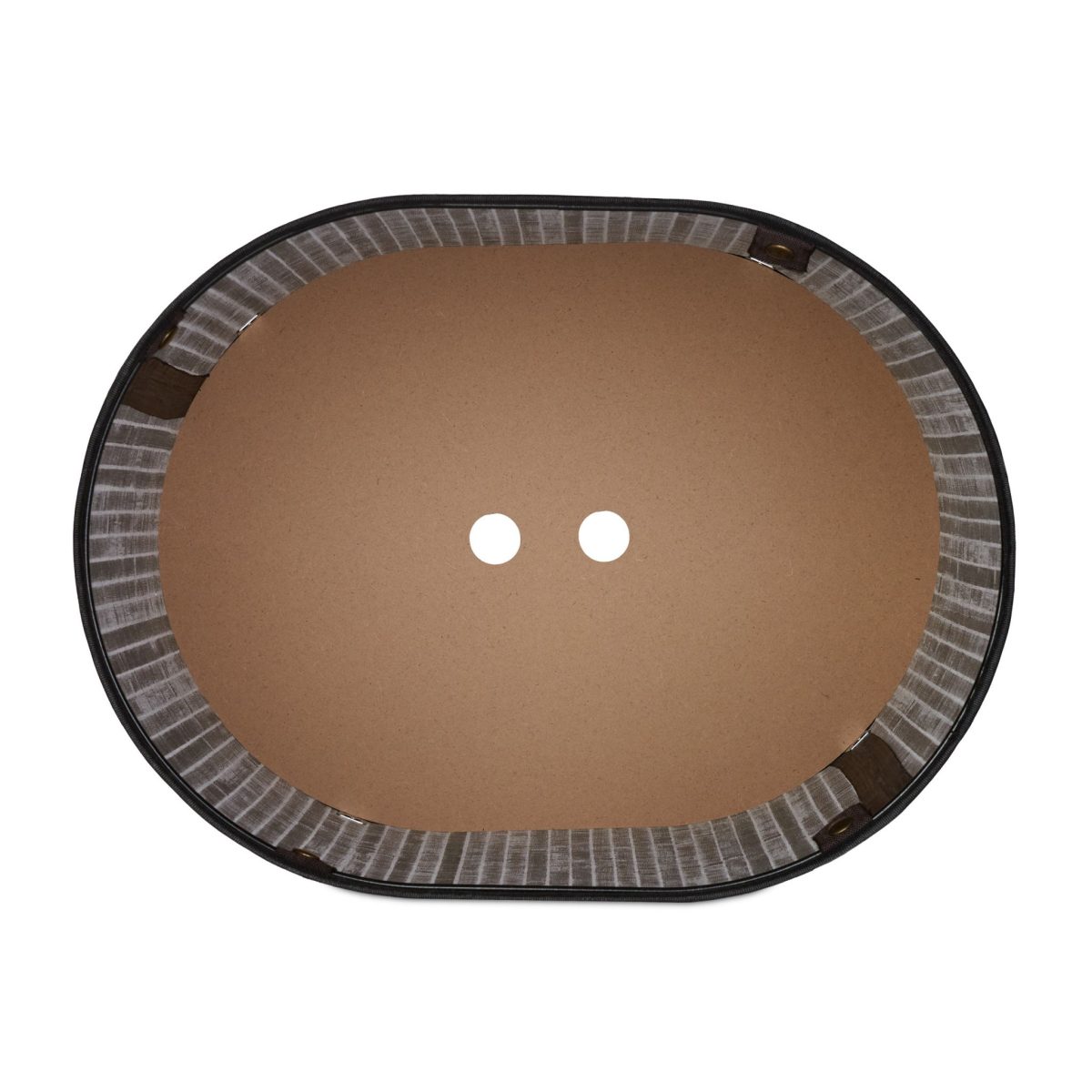 Cos de rufe oval RelaxDays, din bambus, negru, 46 l, 55 x 42 x 32 cm - imagine 8