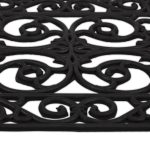 Covoras intrare Relaxdays, model-82, cauciuc, Negru, 60 x 40 x 0.5 cm - imagine 6