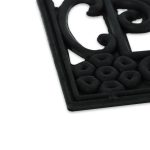 Covoras intrare Relaxdays, model-83, cauciuc, Negru, 60 x 40 x 1 cm - imagine 6