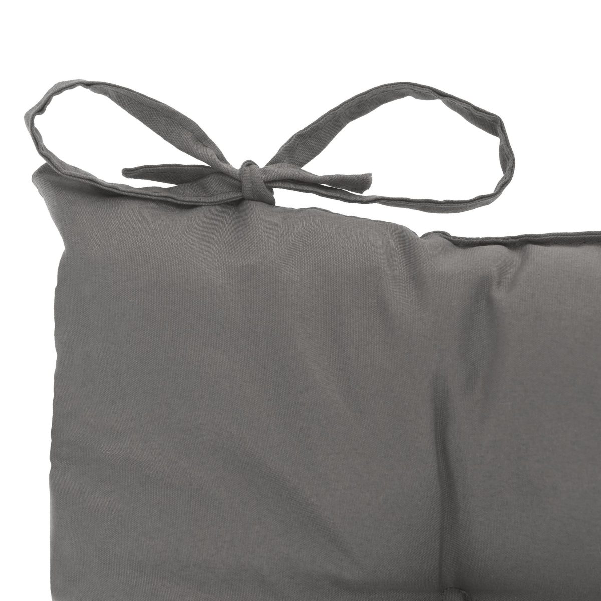 Set 4 perne pentru scaun, sistem de prindere, poliester, gri, 5 x 38 x 38 cm - imagine 6