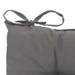 Set 4 perne pentru scaun, sistem de prindere, poliester, gri, 5 x 38 x 38 cm - imagine 6