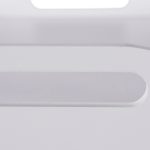 Tava servire din bambus si MDF, dimensiuni 24 x 55,5 x 30 cm, alb/maro, Relaxdays - imagine 9
