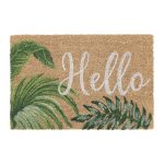 Covoras intrare Relaxdays, model-301, fibre de cocos, multicolor, 60 x 40 x 1.5 cm