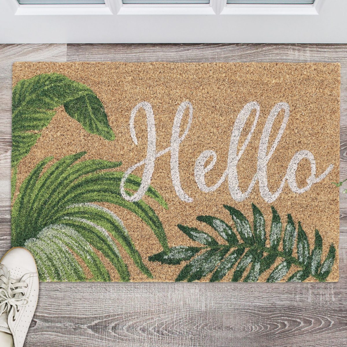 Covoras intrare Relaxdays, model-301, fibre de cocos, multicolor, 60 x 40 x 1.5 cm - imagine 2