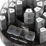 Organizator pastile pentru 31 de zile, 4 compartimente pe zi, plastic, 14 x 21 cm - imagine 8