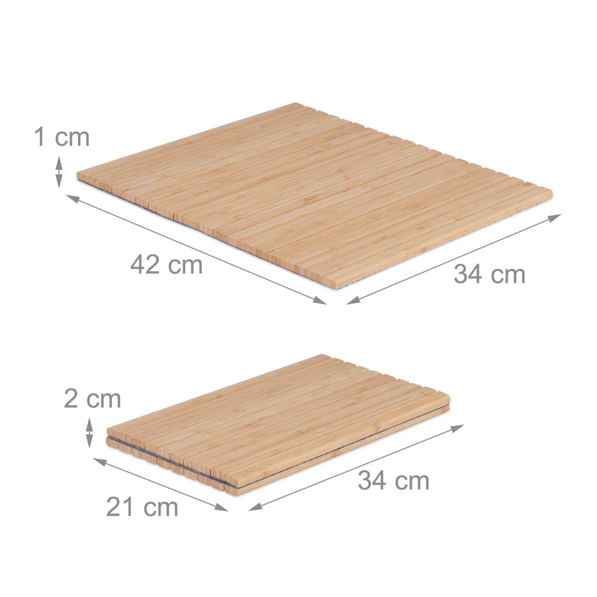 Suport de canapea multifunctional, montura pe cotiera canapelei, din bambus, 1 x 42 x 34 cm, maro - imagine 4