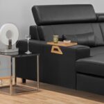 Tava pentru canapea, manere flexibile, bambus, 13 x 35 x 26,5 cm - imagine 2