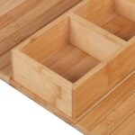 Suport de canapea cu 3 compartimente, din bambus, flexibila dupa dimensiunea canapelei, 6,5 x 42 x 28 cm - imagine 5