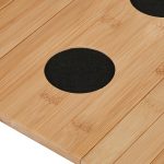 Suport de canapea cu 2 compartimente laterale, suport pentru pahare, bambus, 5,5 x 50 x 33,5 cm - imagine 6
