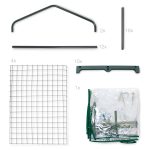 Sera cu 4 rafturi, dimensiuni 70 x 49,5 cm x 156cm, PVC, transparent, Relaxdays - imagine 4