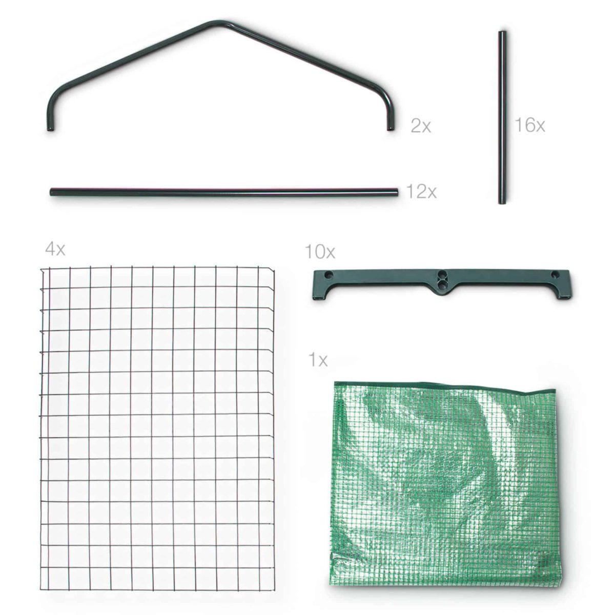 Sera cu 4 rafturi, dimensiuni 70 x 50 cm x 158cm, PE, transparent/verde, Relaxdays - imagine 9