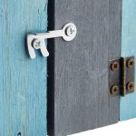 Casuta decorativa din lemn pentru pasari, 24,5 x 17 x 12 cm, albastru - imagine 5