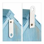 Casuta decorativa din lemn pentru pasari, 24,5 x 17 x 12 cm, albastru - imagine 6