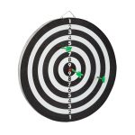 Joc Darts, placa diametru 43 cm, 6 sageti cu varf metalic, 2 fete de joc, material otel si pluta - imagine 4