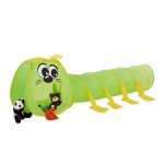 Cort cu spatiu de joaca pentru copii Relaxdays, Pop UP, poliester, verde, 240 x 72 x 75 cm