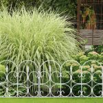 Gard decorativ din 6 piese, cu infigere in sol, plastic, 135 x 66 cm, alb - imagine 3
