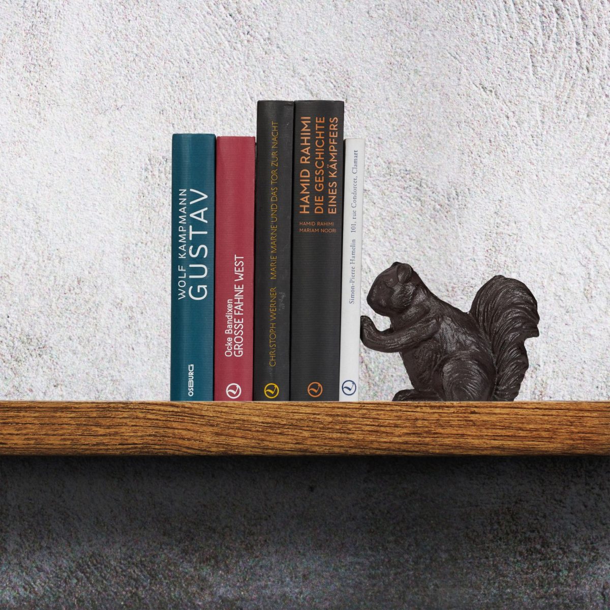 Suport opritor pentru carti, forma veverita, din fonta, 11 x 14 x 6 cm - imagine 2