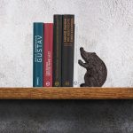 Suport opritor pentru carti, forma arici, din fonta, 13 x 8,5 x 7,5 cm - imagine 2