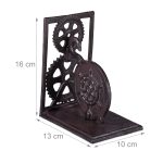 Suport opritor pentru carti, design retro, din fonta, 16 x 13 x 10 cm - imagine 4