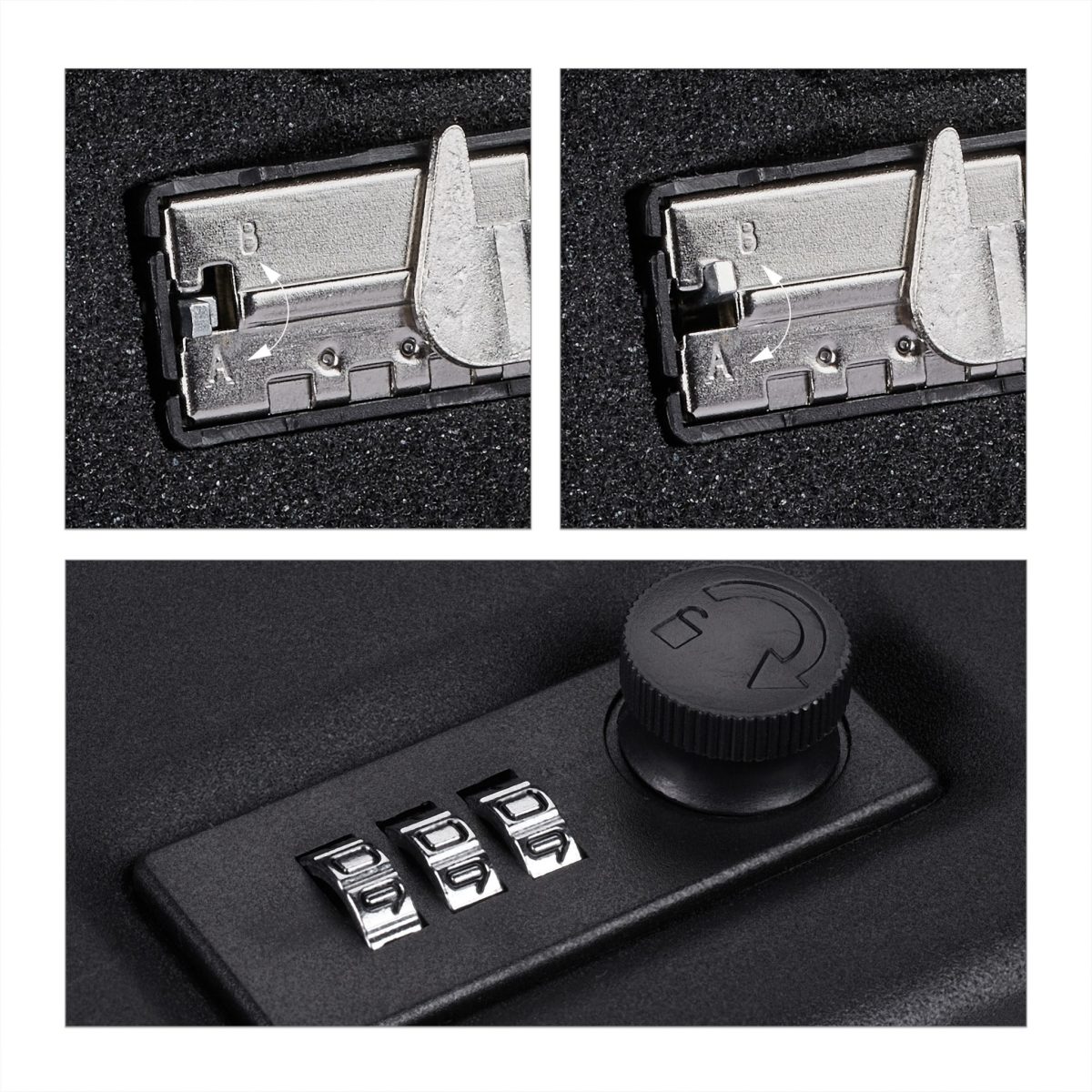 Caseta pentru bani, Relaxdays, negru, 4.5 x 17 x 24 cm - imagine 6