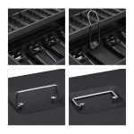 Caseta bani pentru monede si bancnote, Relaxdays, Negru, 8.5 x 30.5 x 24.5 cm - imagine 3