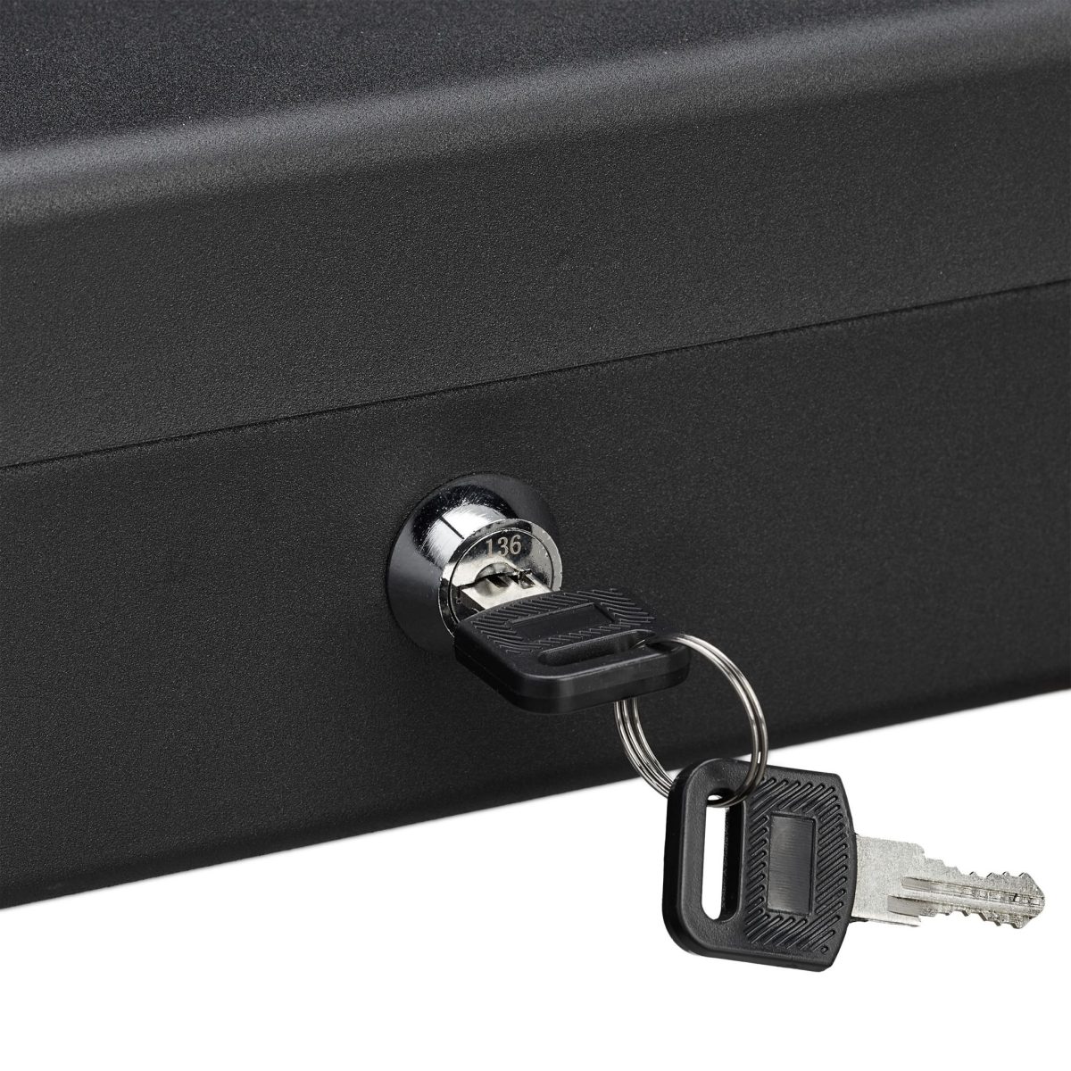 Caseta bani pentru monede si bancnote, Relaxdays, Negru, 8.5 x 30.5 x 24.5 cm - imagine 7