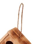 Casuta tripla pentru pasari, 4 intrari, din lemn, 34 x 20 x 19 cm - imagine 5