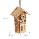 Casuta pentru albine si fluturi, fabricat din bambus, 20 x 13,5 x 10 cm - imagine 4