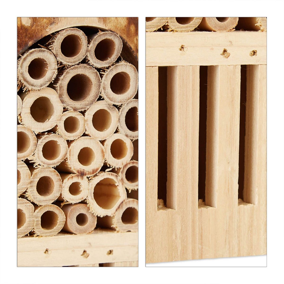 Casuta pentru albine si fluturi, fabricat din bambus, 20 x 13,5 x 10 cm - imagine 6